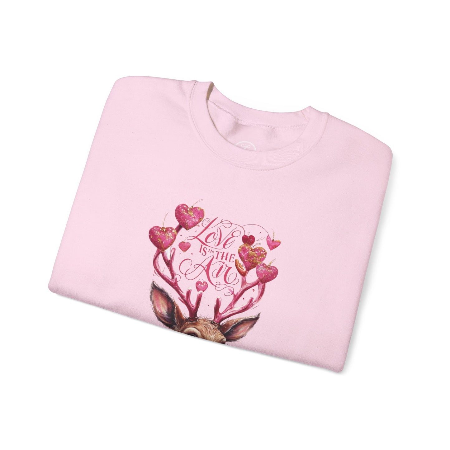 Valentine’s Day Deer Sweatshirt